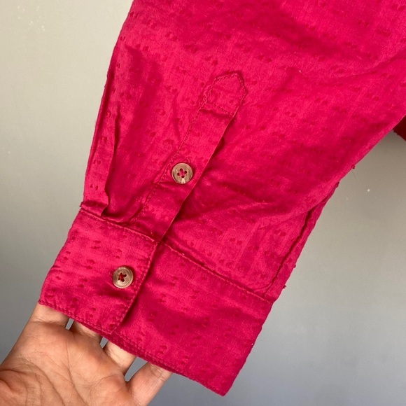 Anthropologie Pilcro Lace Back Western Buttondown Size Medium - Picture 12 of 16